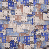 Canvas Gebäude Blau Braun - Ribes y Casals