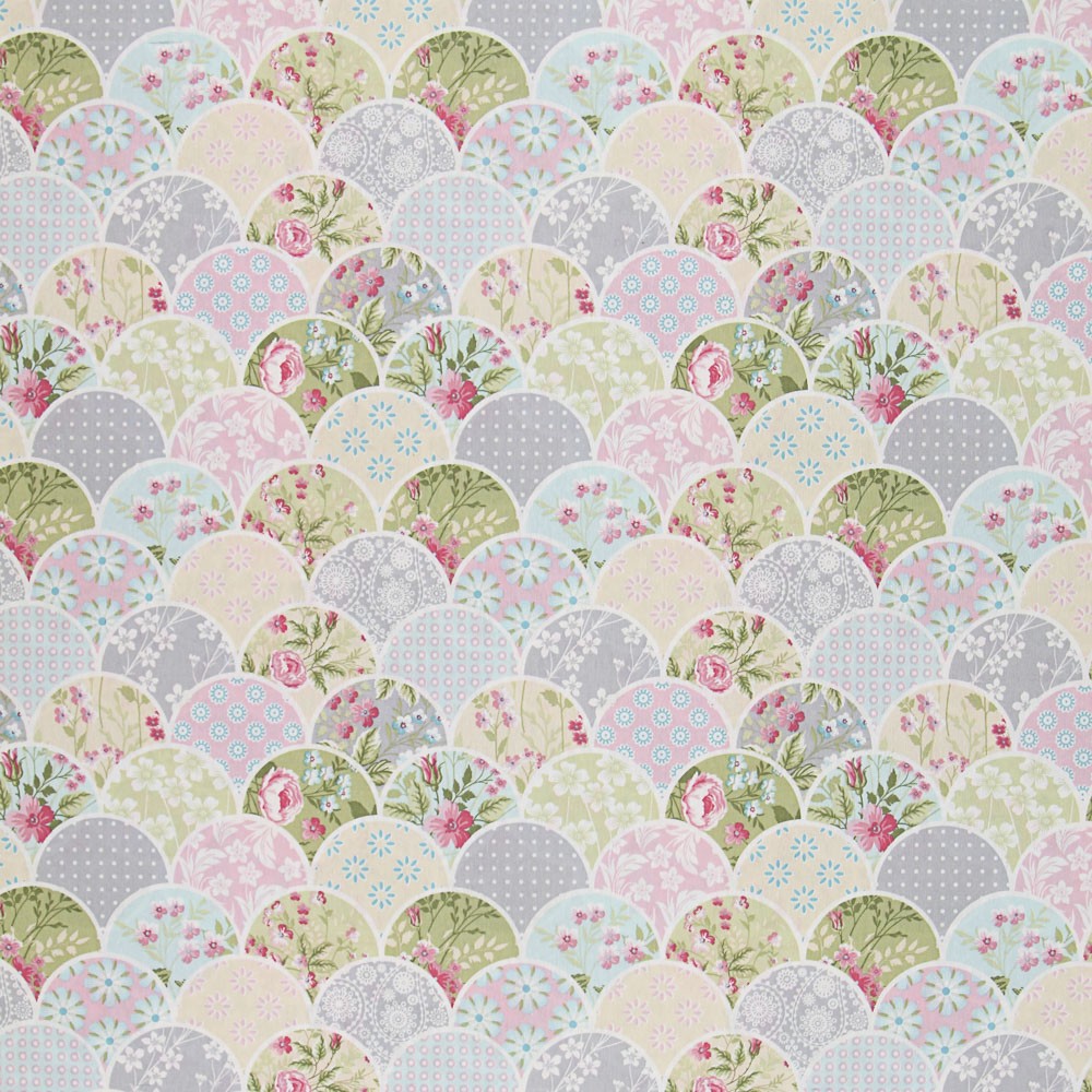 Patchwork Fan Bedruckte Leinwand - Ribes y Casals