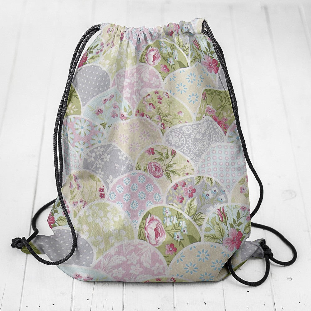Patchwork Fan Bedruckte Leinwand - Ribes y Casals
