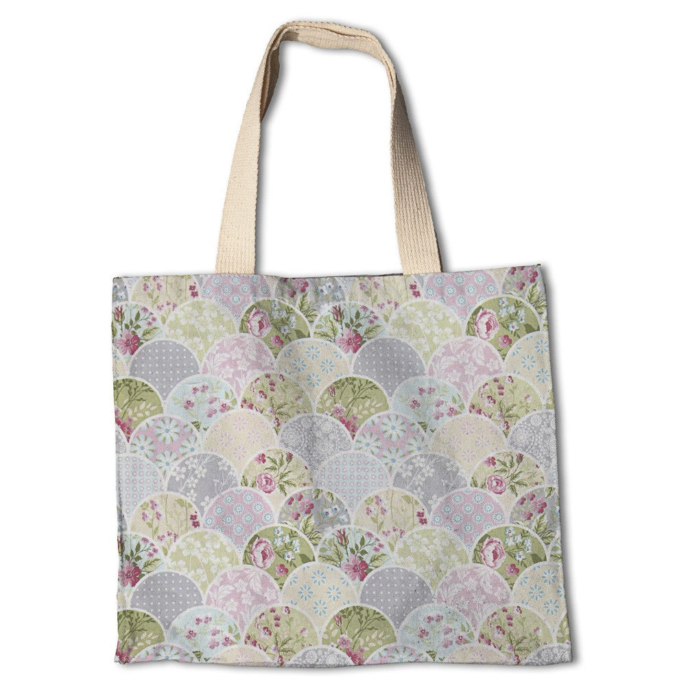 Patchwork Fan Bedruckte Leinwand - Ribes y Casals