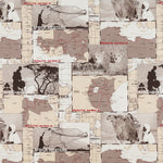 Bedrucktes Segeltuch Afrika Beige - Ribes y Casals
