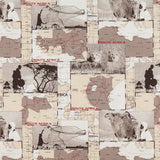 Bedrucktes Segeltuch Afrika Beige - Ribes y Casals