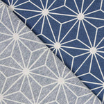 Bedrucktes Segeltuch Stern Geometrischer Stern Blau - Ribes y Casals