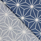 Bedrucktes Segeltuch Stern Geometrischer Stern Blau - Ribes y Casals