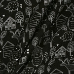Bedrucktes Segeltuch Farm Schwarz - Ribes y Casals