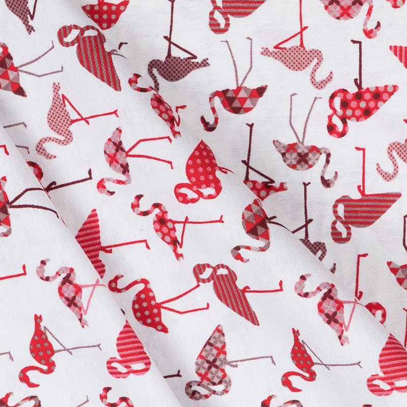 Flamingos Bedrucktes Segeltuch Rot - Ribes y Casals
