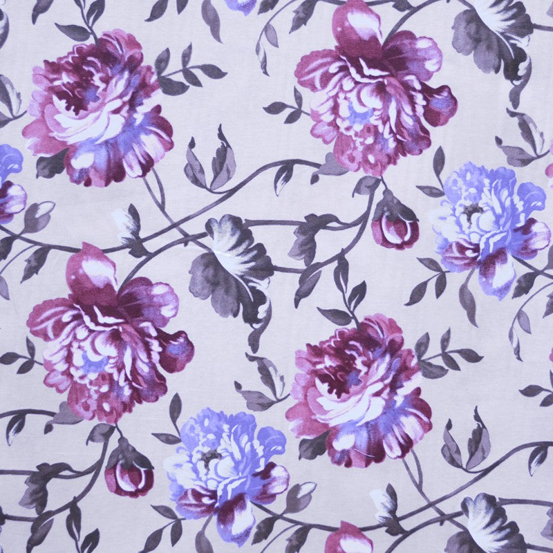 Fuchsia Faded Flower Bedrucktes Segeltuch - Ribes y Casals