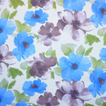 Bedrucktes Segeltuch Große Blume Blau - Ribes y Casals