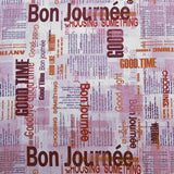 Bedrucktes Segeltuch Good Time Rot - Ribes y Casals