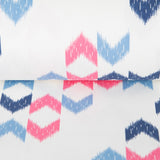 Bedrucktes Segeltuch Ikat Blau Fuchsia - Ribes y Casals