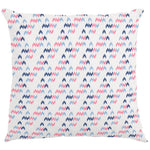 Bedrucktes Segeltuch Ikat Blau Fuchsia - Ribes y Casals