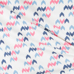 Bedrucktes Segeltuch Ikat Blau Fuchsia - Ribes y Casals