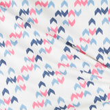 Bedrucktes Segeltuch Ikat Blau Fuchsia - Ribes y Casals