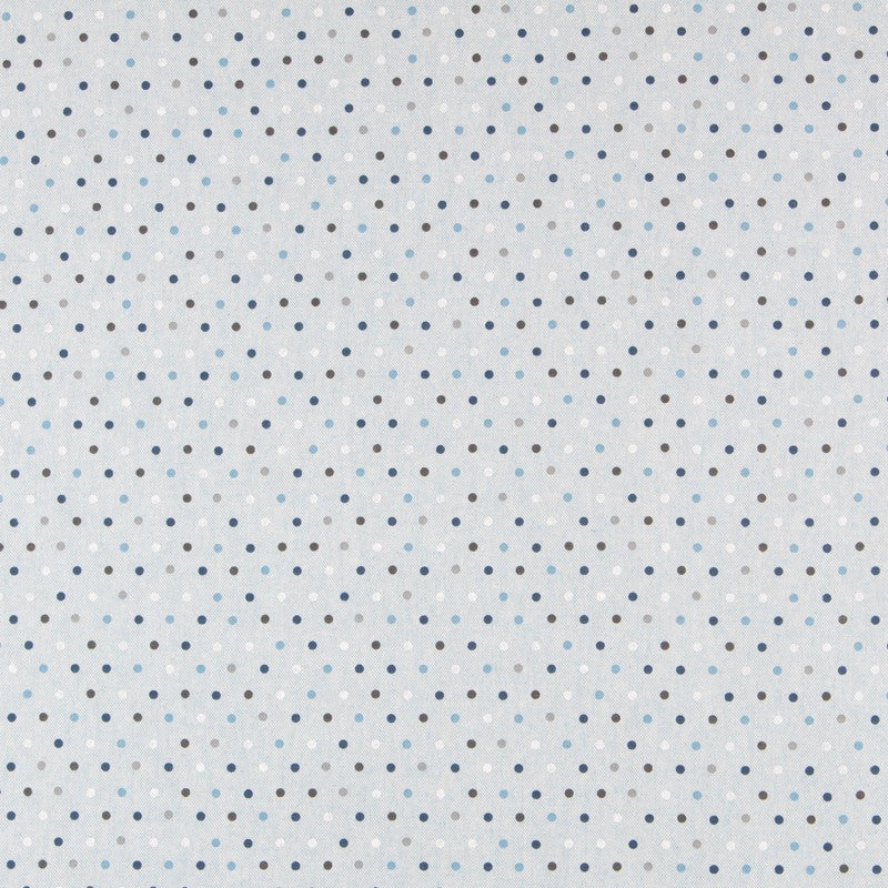 Blau gepunktetes bedrucktes Segeltuch - Ribes y Casals