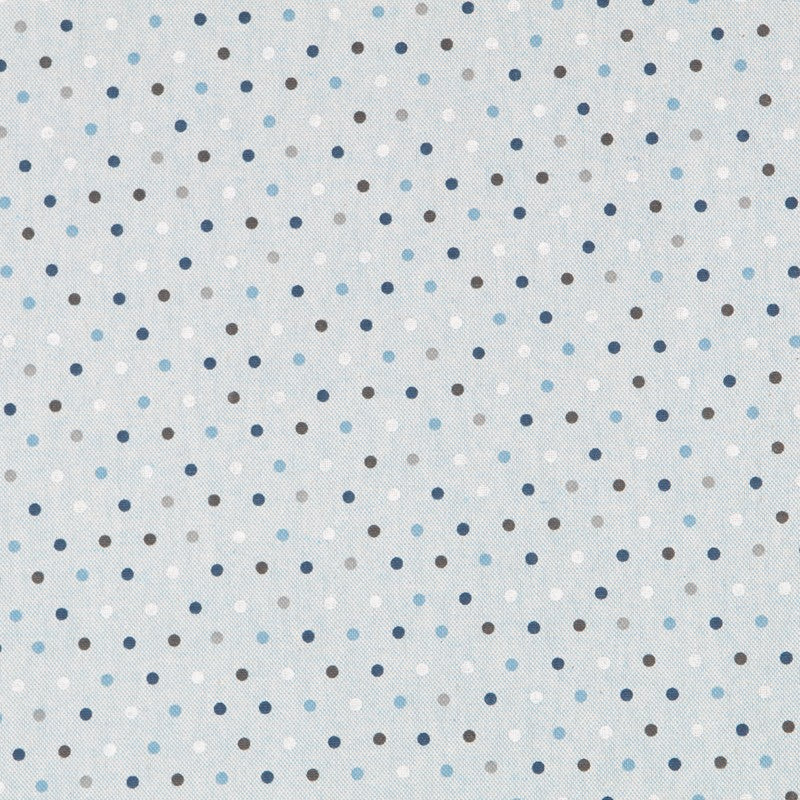 Blau gepunktetes bedrucktes Segeltuch - Ribes y Casals