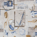 Bedrucktes Segeltuch Sailor Beige - Ribes y Casals
