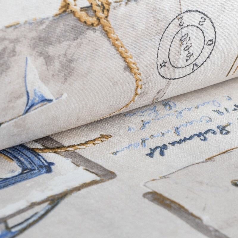 Bedrucktes Segeltuch Sailor Beige - Ribes y Casals