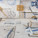 Bedrucktes Segeltuch Sailor Beige - Ribes y Casals