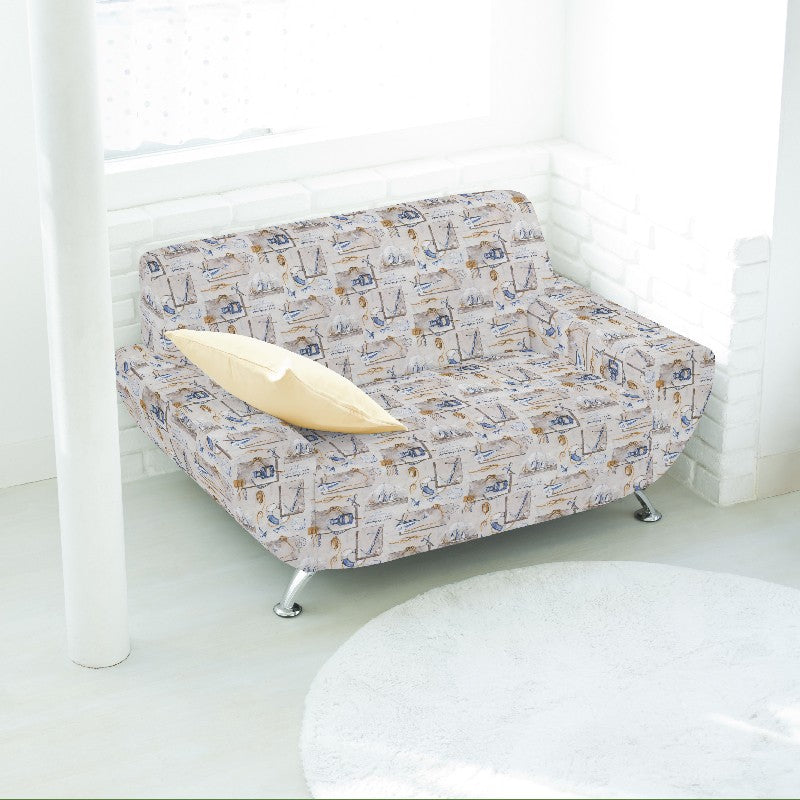 Bedrucktes Segeltuch Sailor Beige - Ribes y Casals