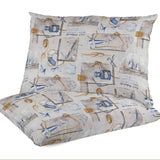 Bedrucktes Segeltuch Sailor Beige - Ribes y Casals
