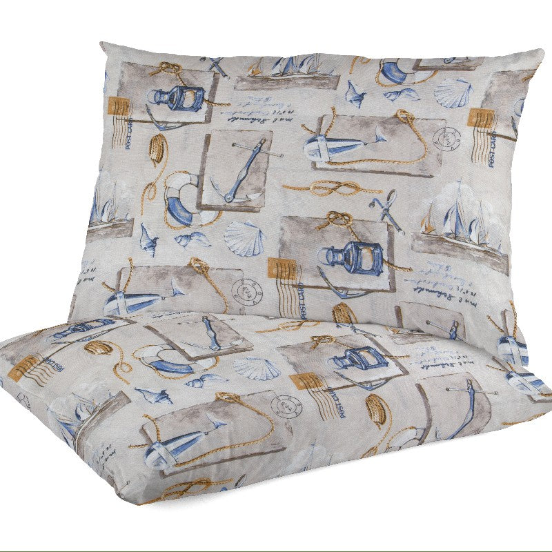 Bedrucktes Segeltuch Sailor Beige - Ribes y Casals