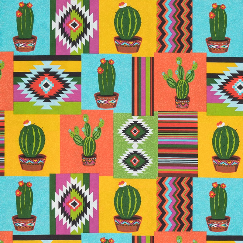 Mexikanisches bedrucktes Segeltuch Multicolour - Ribes y Casals