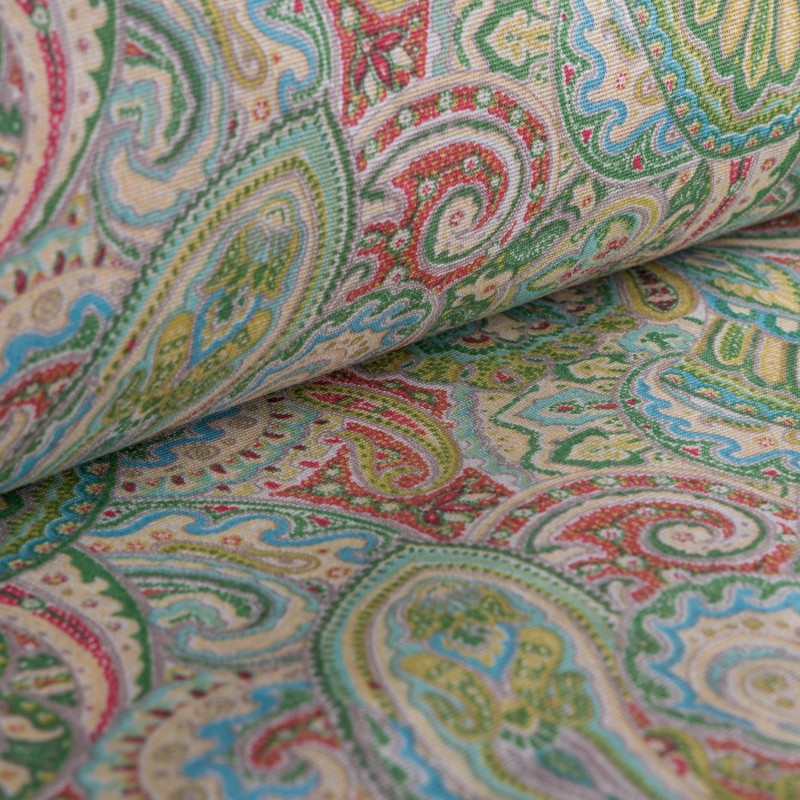 Nepal Bedrucktes Segeltuch Grün - Ribes y Casals