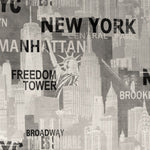 Bedrucktes Segeltuch New York City Beige - Ribes y Casals