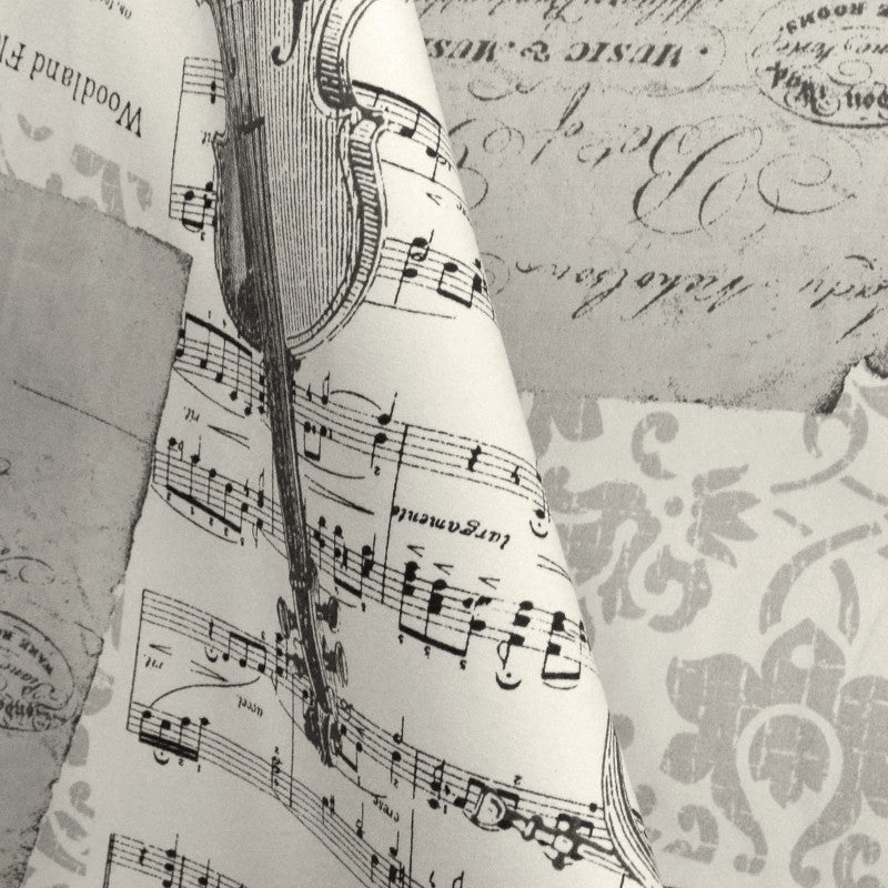 Bedrucktes Segeltuch Musiknoten Roh - Ribes y Casals