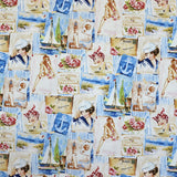 Pin Up bedrucktes Segeltuch - Ribes y Casals