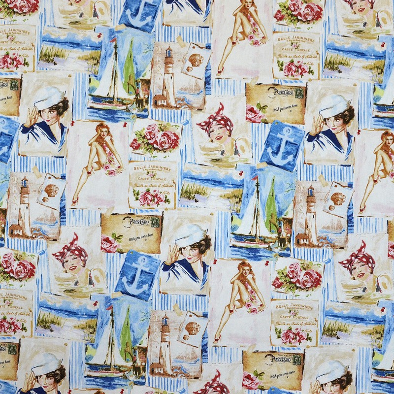 Pin Up bedrucktes Segeltuch - Ribes y Casals