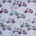 Vespa Rot Bedrucktes Segeltuch - Ribes y Casals