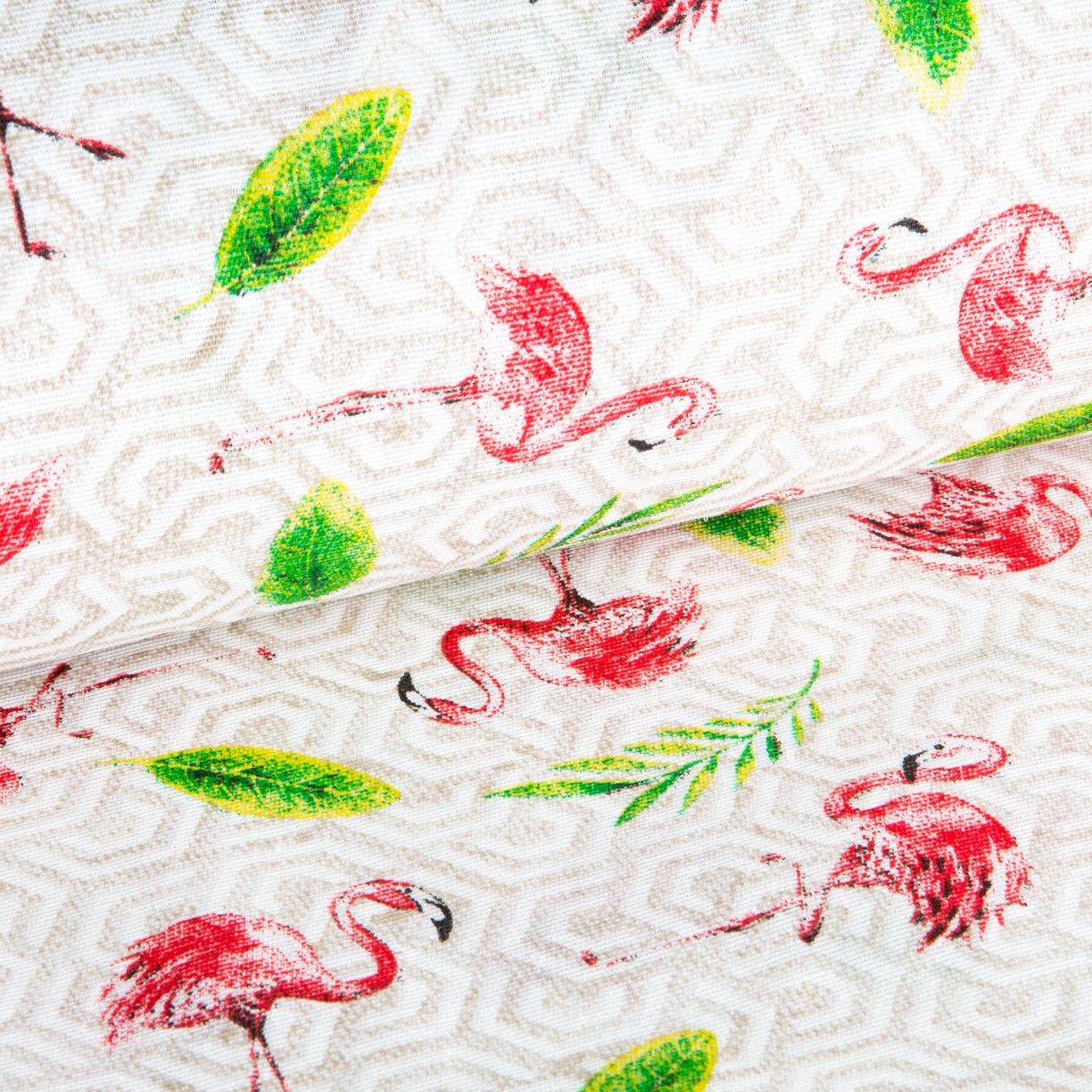Flamingo-Leinwand Beige - Ribes y Casals
