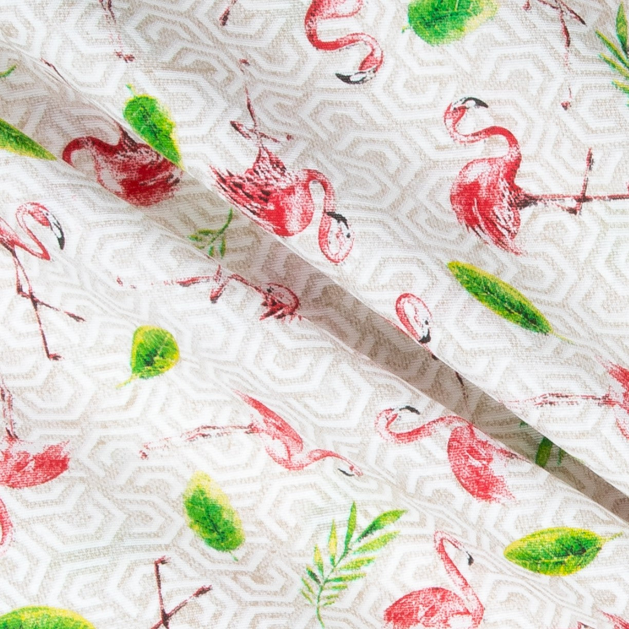 Flamingo-Leinwand Beige - Ribes y Casals