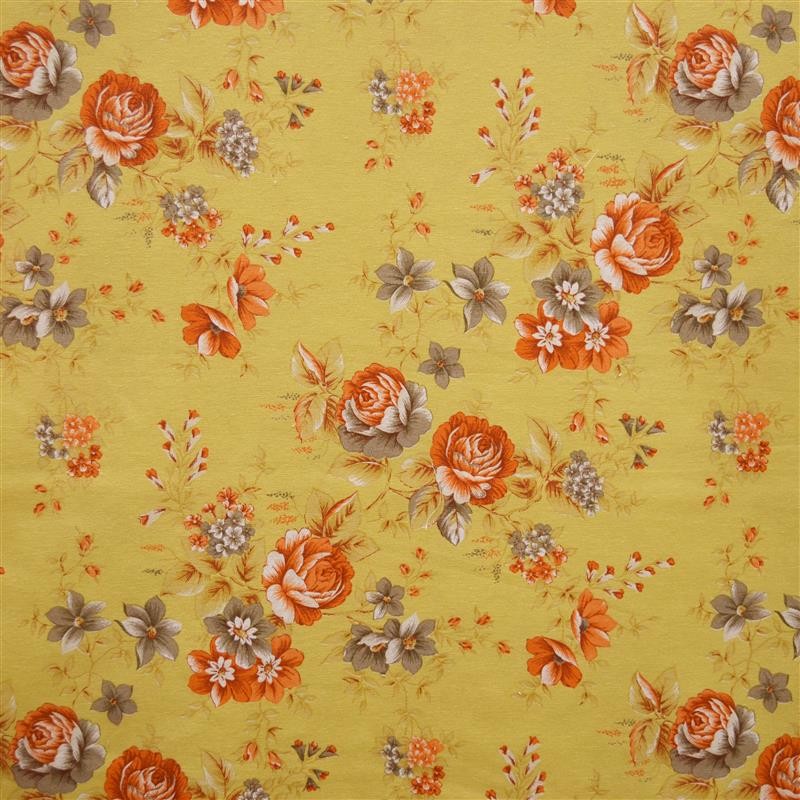 Segeltuch Blume Orange und Braun - Ribes y Casals