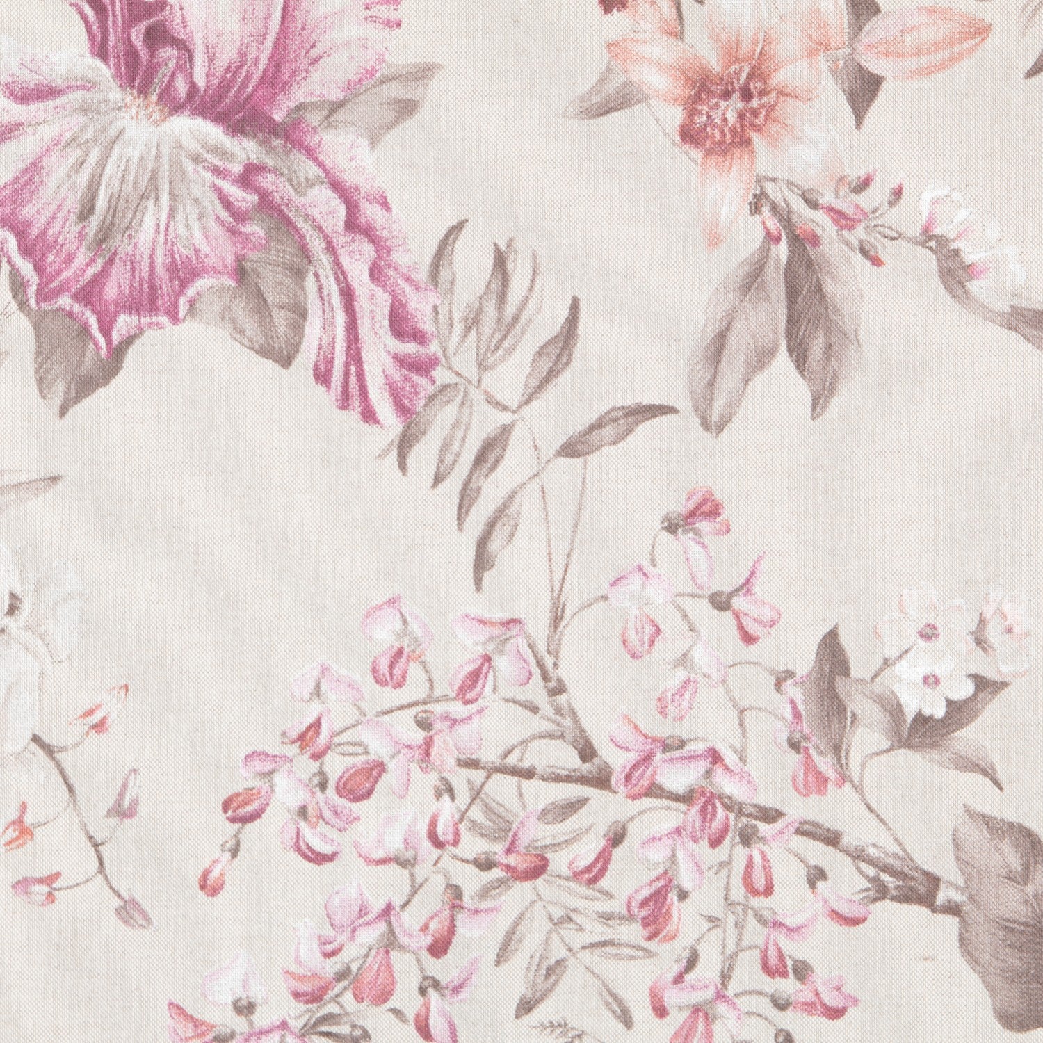 Loneta Floral Silvestre Rosa - Ribes y Casals