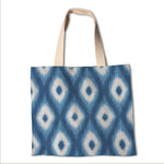 Ikat-Leinwand Rhombus Blau - Ribes y Casals