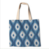 Ikat-Leinwand Rhombus Blau - Ribes y Casals