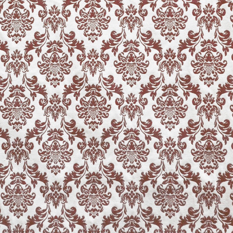 Jacquard-Leinwand Barock Rot - Ribes y Casals