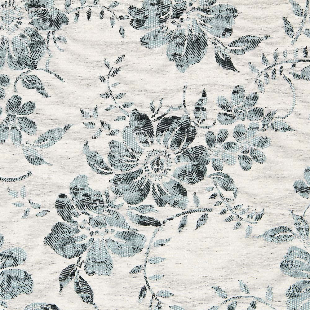 Canvas Jacquard Floral Türkis - Ribes y Casals