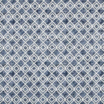 Geometrischer blauer Jacquard-Leinwand - Ribes y Casals