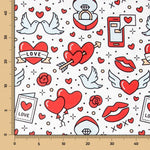 Leinwand Liebe Pin Up Rot - Ribes y Casals