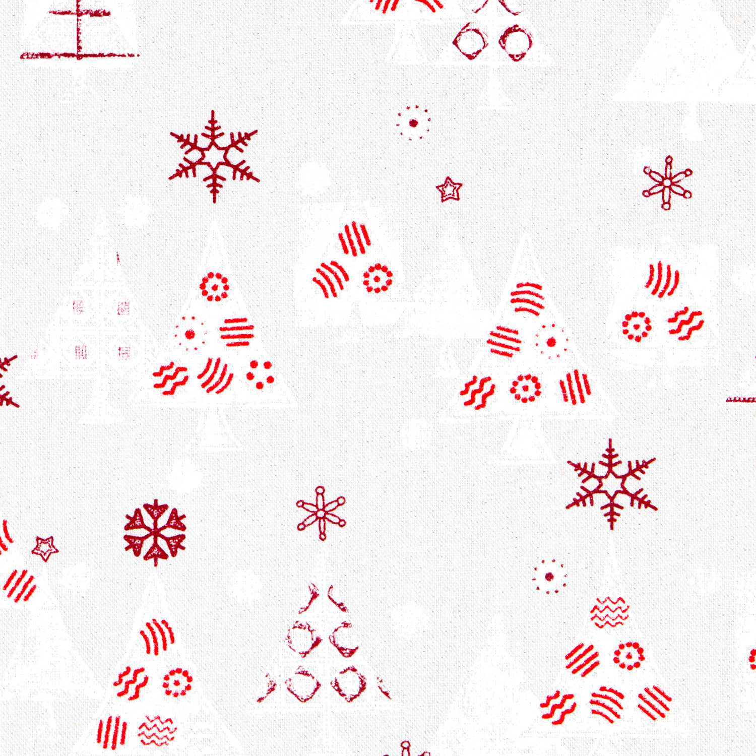 Canvas Weihnachten Wald Beige - Ribes y Casals
