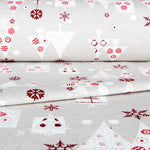 Canvas Weihnachten Wald Beige - Ribes y Casals