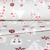 Canvas Weihnachten Wald Beige - Ribes y Casals