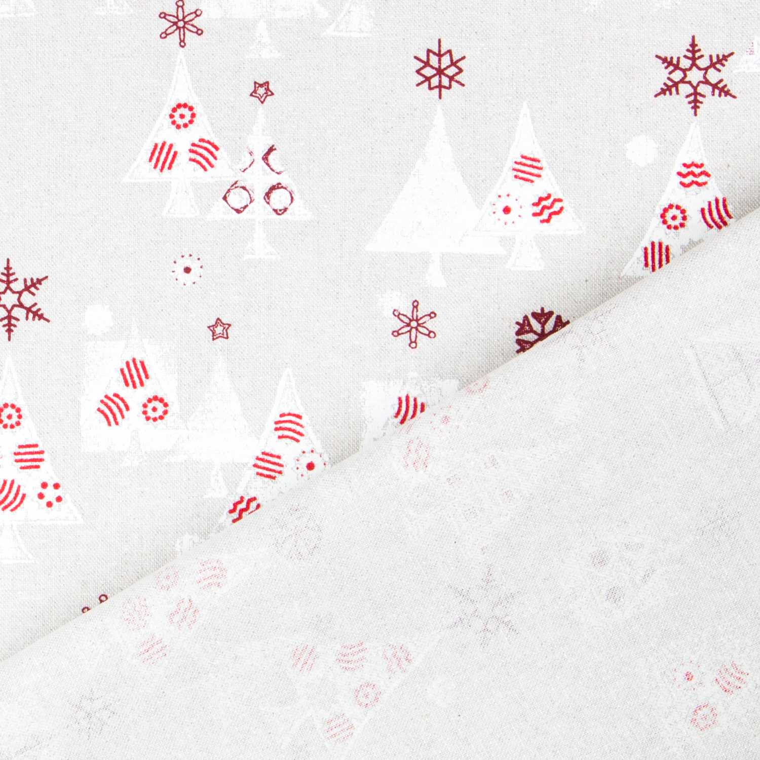 Canvas Weihnachten Wald Beige - Ribes y Casals