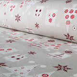 Canvas Weihnachten Wald Beige - Ribes y Casals