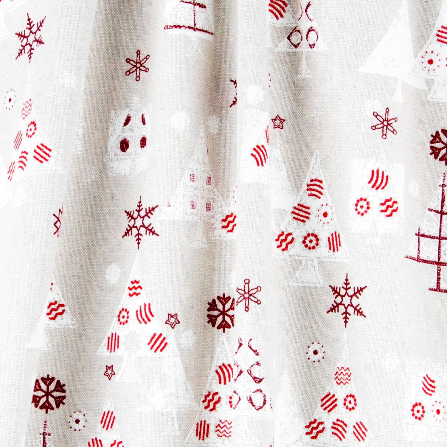 Canvas Weihnachten Wald Beige - Ribes y Casals