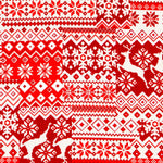 Rote Lappland-Weihnachtsleinwand - Ribes y Casals
