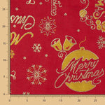 Rote Lurex-Weihnachtsleinwand - Ribes y Casals
